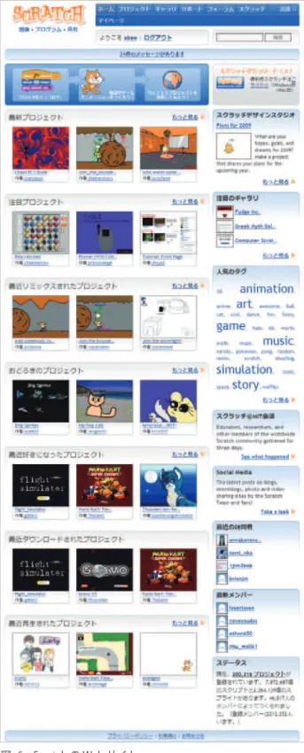 図 -6　Scratch の Web サイト 