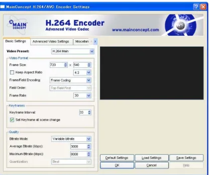 図 33  Main Concept 社が開発した H.264 処理実行ソフト 