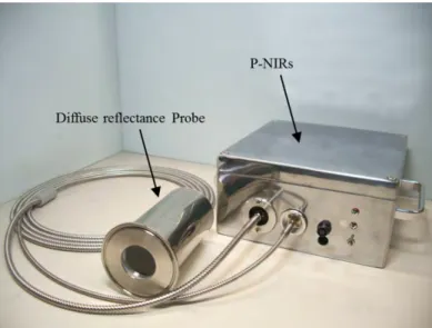 Figure 1-5  Fiber interface model of P-NIRs equipped with diffuse reflectance probe. 