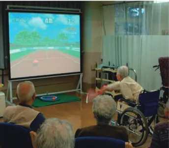 図 -6　VR テニス（写真は（株）エルクコーポレーション提供）