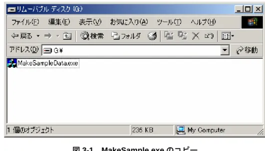 図 3-1  MakeSample.exe のコピー 