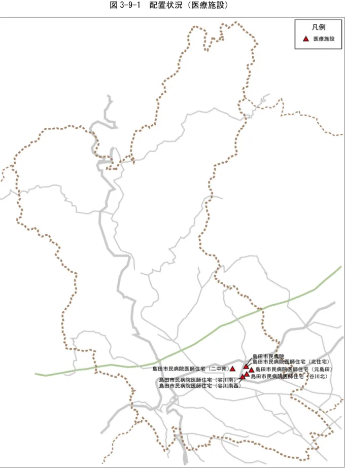 図 3-9-1  配置状況（医療施設） 