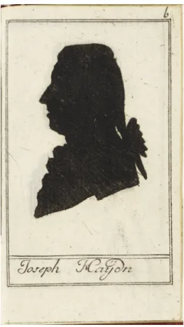 図 I-3  レッシェンコールによる影絵肖像画「ヨーゼフ・ハイドン」（ 1788 ）   Copyright Wien Museum 