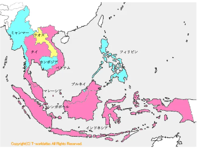 図 1  ASEAN 諸国における競争法規制の立法状況    包括的な競争法規制を有する諸国：シンガポール、インドネシア、マレーシア、タイ、ベ トナム    包括的な競争法が制定されたものの、執行機関が設立されていない国：ラオス     包括的な競争法が未制定の諸国：ブルネイ、カンボジア、ミャンマー、フィリピン  第 2  各論  シンガポール  1