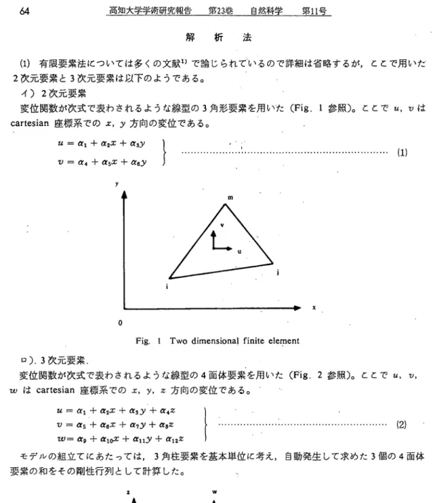 Fig. 2 Three dimensional finiteelement