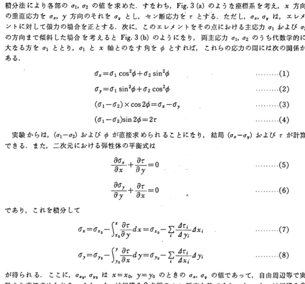 Fig. 3 Stressin ａ Two Dimensional System