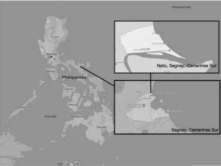 Fig. 1. Map of Nato, Sagñay, Camarines Sur (Source: Google Maps). Nato is a fishing village in the Municipality of Sagñay which is located in the Province of Camarines Sur.