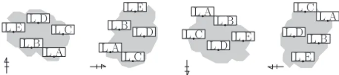 Fig. 1 Example of the label size maximization problem for rotating maps.