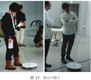 図 17 展示の様子 Fig. 17 State of exhibition.