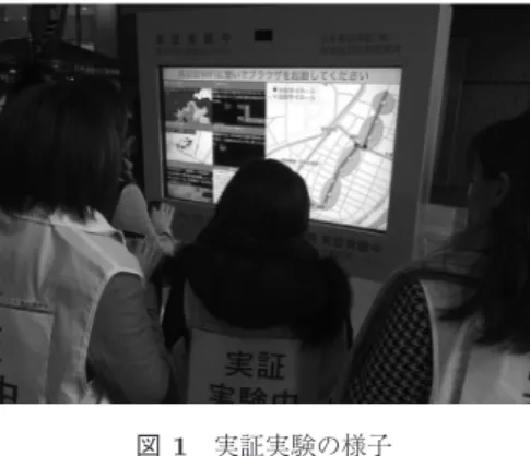 図 1 実証実験の様子