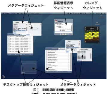 図 7 詳細情報表示ウィジェット Fig. 7 Information widget.