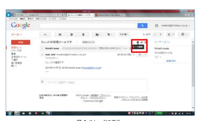 図  5  スレッドの表示 