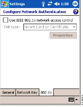 図 D-8 Configure Network Authentication ウィンドウ（802.1x タブ）
