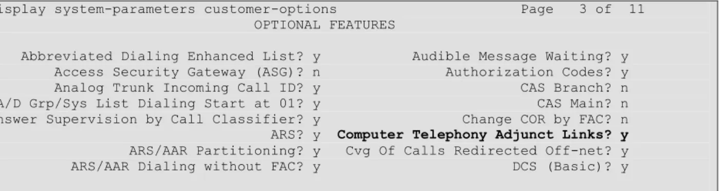 Table 3 – Equipment and Software Version 