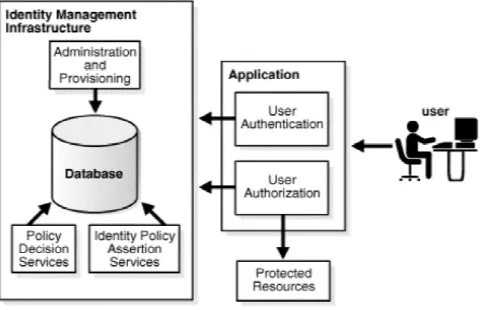 図 3:  アプリケーション統合モデル Policy Decision Servicesは、アプリ