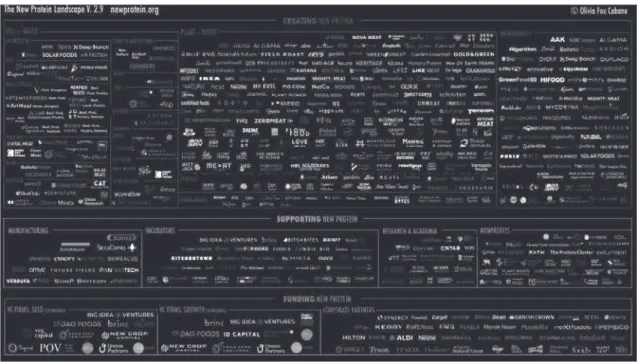 図表 2　代替タンパク質業界のプレーヤー