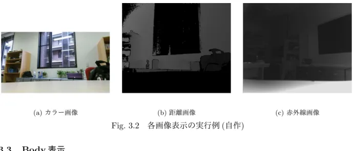 Fig. 3.2 各画像表示の実行例 ( 自作 ) 3.3 Body 表示