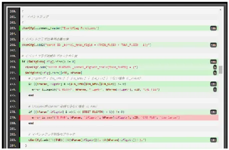 図  4  TTSP 実行時のカバレッジ取得結果  5.1.5  Ruby による実装  Ruby を用いて実装できることで、Ruby が提供する強力なテキスト処理を使用すること ができ、 trb 側でクラスを定義することもできる。 ASP カーネル用の各オブジェクト処理ク ラスを定義して、FMP カーネルや HRP2 カーネルでは、ASP カーネルのクラスを継承し て実装する、といった開発も可能になる等、今後、より利便性を高めるための取り組みに 対して、大きな可能性が提供される。また、Ruby に関する情