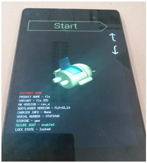 図 4.2    起動したブートローダー画面