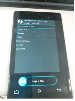 図 4.15    Wipe 画面