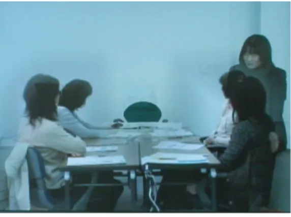 図 9 スキンシップ法の実演 Fig. 9 Presentation of skinship method.