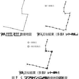 Fig. 2 Representation of the digital maps as the B-spline.