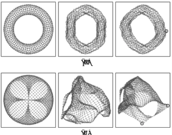 図 9 最近の一般無向グラフ配置手法における典型的な例への適用 Fig. 9 Applications to typical examples for recent general