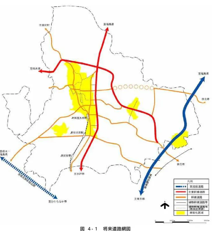 図  ４- １  将来道路網図 