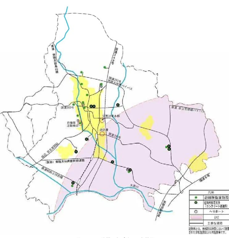 図  ７- １  防災まちづくりの方針図 