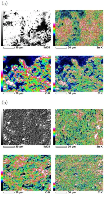 Fig. 7.    Images of SEM-EDX mapping.   