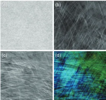 Fig. 6   Differential phase images of 3 mm diameter acrylic cylinder on 30  mm thickness aluminum plate taken by non-destructive  inspec-tion with (a) conveninspec-tional system and (b) prototype system.