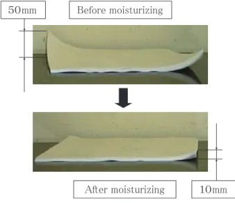 Fig. 4  First effect of moisturizing decurler.