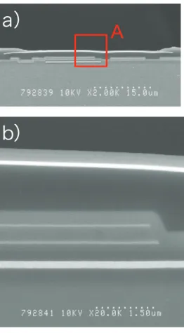 Fig .3   Cross sectional TEM image of OLED display  Sample is prepared by FIB fabrication.