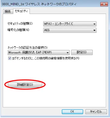 図 1-2-11 「詳細設定」の選択 