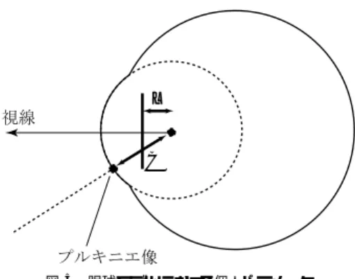 図 6 プルキニエ像の位置補正 Fig. 6 Correction of Purkinje image position.