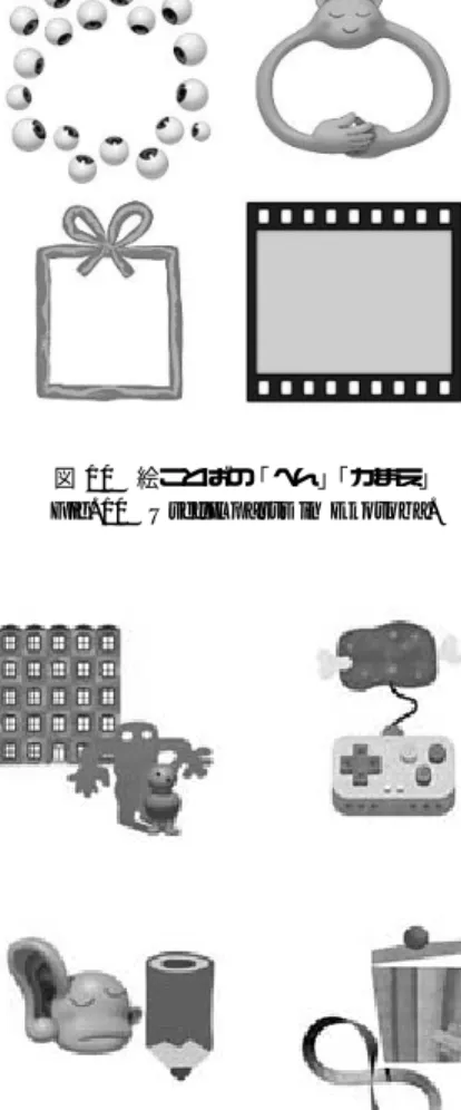 図 10 絵ことばの「へん」 「かまえ」