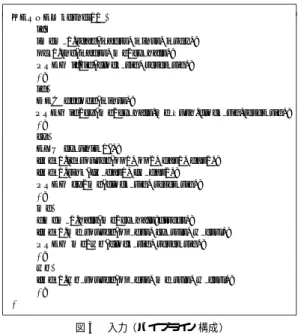 Fig. 3 Input (pipeline stage definitions).