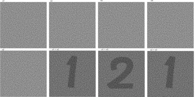 図 2 シェア画像と復元画像 Fig. 2 The share images.
