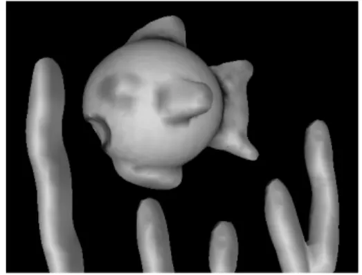 図 16 モデリング例：水槽の中の魚
