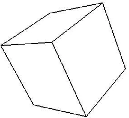図 5.1: 立方体の可視特徴稜線