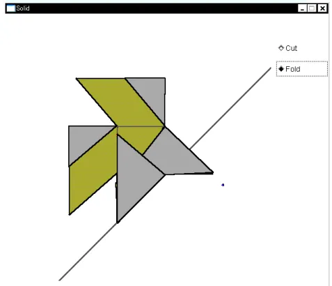 図 4.3: 折られていない切れ込み部分を順番に折る