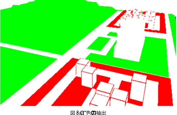 図 2.7: 色の抽出 L は全体の濃さを調整する為に使う。 L を高くすると全体が濃くなり、最終的に 薄い部分は無くなる。L を低くすると全体が薄くなり、最終的にスクリーントー ンを貼らなくなる。 得られた K を先ほどの I のα成分に代入する。 I α = K (2.7) これでスクリーントーンの濃さの調整は完了となる。 2.4 結果の合成 結果の合成を行う。抽出した輪郭線、選別したスクリーントーン、その濃さを 合成する事でスクリーントーン表現を行う。最終的な色を C とした時の式は次の