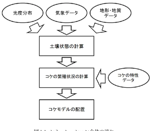 図 1.1: シミュレーション全体の流れ