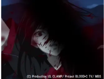 図 1.1: アニメ『BLOOD-C』の光規制