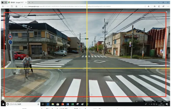 図 5-1  収集する画像の撮り方  出典：Google Street View 