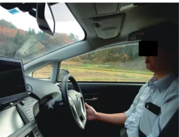 図 7 自動運転時の実験の様子（自動運転） 