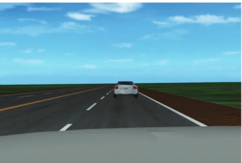 図 3.5 作成した NHTSA 提案評価コース 3 ． 2 ． 2 DS における諸特性評価に供する道路作成及び運転者の精神的負荷評価 ((13)  （ 1 ）実験コース作成 DS を使用した研究において，疲労や眠気の評価， DS の評価で様々なシミュレーションコ ースが使用されている．しかし，コースの形状，走行距離，シナリオタイミングなどを詳細 に明記している論文は見受けられない．そこで ISO ， NHTSA により提案されている評価コ ースを参考として精神的負荷評価実験コースの構築を試みる． 提案評
