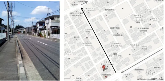 図 24：自転車の走行位置詳細図 