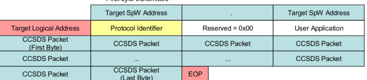Figure 5 1: Encapsulated CCSDS Packet format