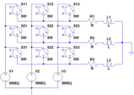 Fig. 4 Three-phase to three-phase matrix con- con-verter.